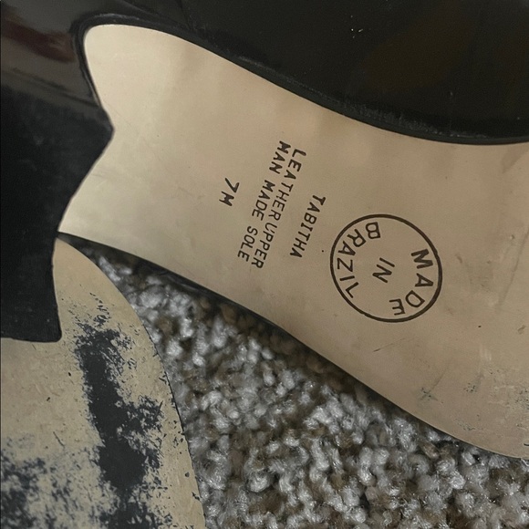 Worthington Glossy Black Slingback Heels - Picture 6 of 7